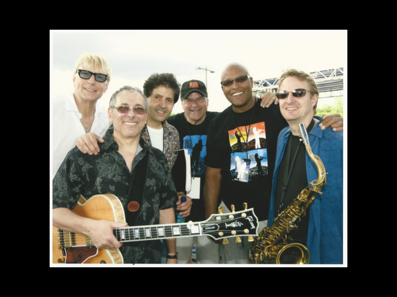 at the 2009 Syracuse Jazz Festival. From left to right: Will Lee, myself, Chris Palmaro. festival director Frank Malifitano, Steve Ferrone and Dave Mann.